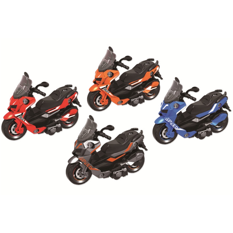 SCOOTER A FRIZIONE 1:18  20X26CM 3