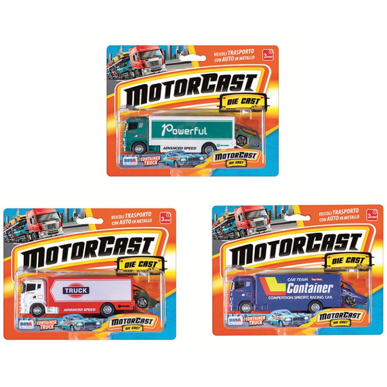 CAMION CONTEINERS DIE CAST 16X21CM