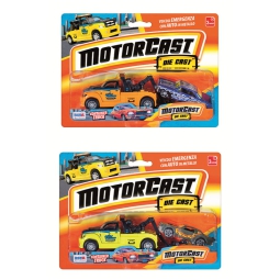 CAMION SOCCORSO CON AUTO DIE CAST 16X22CM