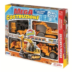 PLAY SET CANTIERE 4 MEZZI 1:48