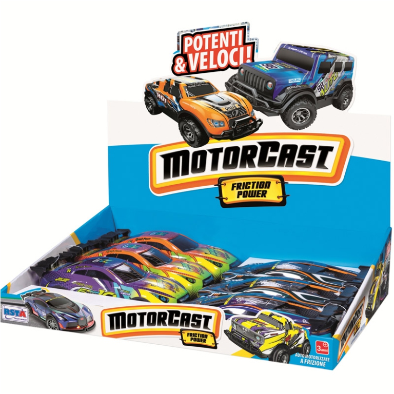 AUTO DA CORSA A FRIZIONE 6X20CM