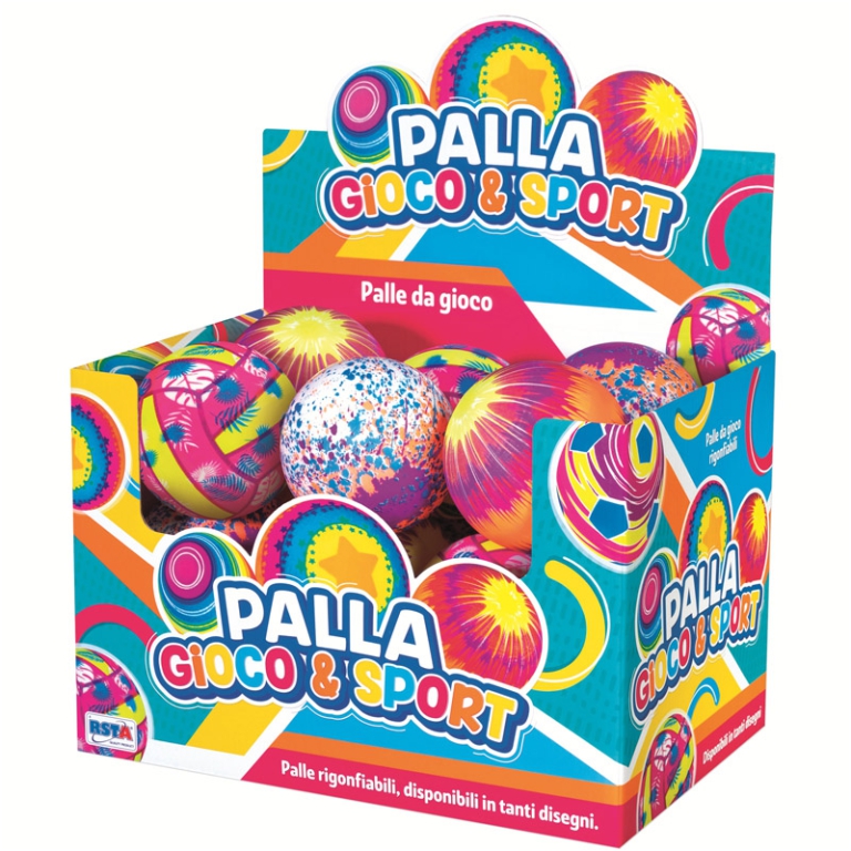 PALLA GIOCO SPORT 10CM GONFIABILE 2