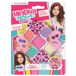 TRUCCHI TROUSSE CON 5 OMBRETTI 19X14CM