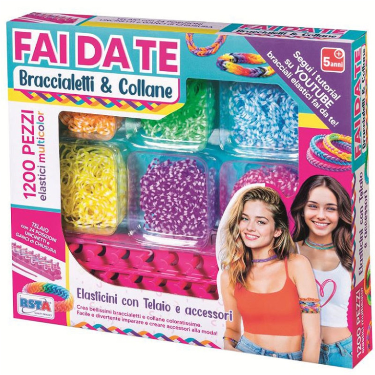 BRACCIALETTI CON ELASTICI E TELAIO 1200PZ 2