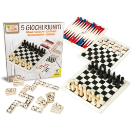 GIOCO 5 IN 1 IN LEGNO