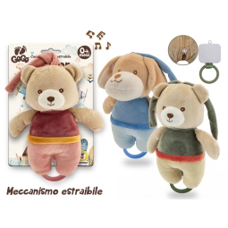 CARILLON ORSETTO 21CM    COLORI ASSORTITI 0+ MESI