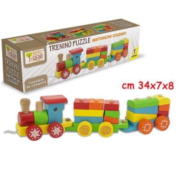 TRENINO PUZZLE IN LEGNO