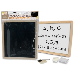 LAVAGNA 2 IN 1 GESSETTI E PENNARELLI 34X46CM