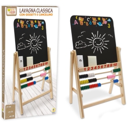 LAVAGNA CON PALLOTTOLIERE E GESSETTI H.66CM