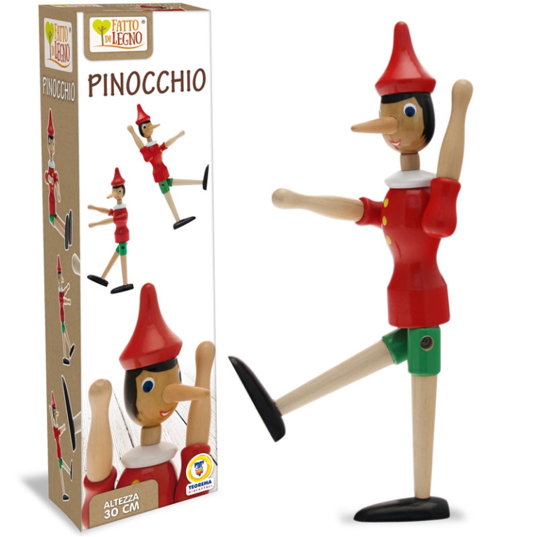 PINOCCHIO IN LEGNO 30CM