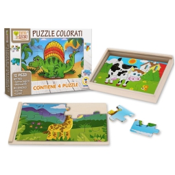 PUZZLE COLORATI IN LEGNO