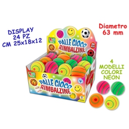 PALLINA RIMBALZINA 63MM NEON