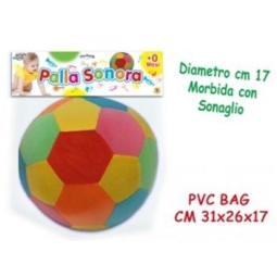PALLA SONORA MORBIDA D17CM PVC