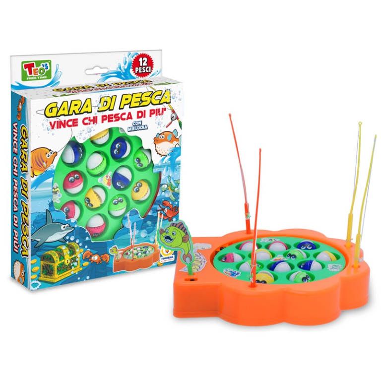 CANNA DA PESCA CON 12 PESCI 2