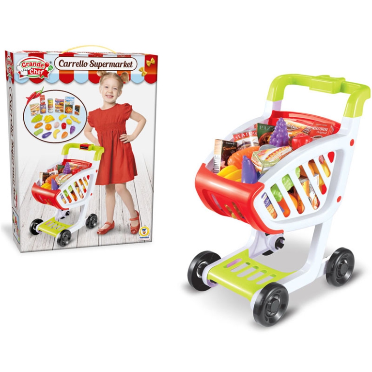 CARRELLO DELLA SPESA CON ACCESSORI 45X2CM