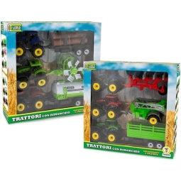 TRATTORE CON RIMORCHIO A FRIZIONE