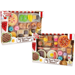 SET FAST FOOD C/DESSERT  35X25CM