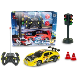 AUTO RC RACING CON SEMAFORO E BIRILLI