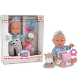 BAMBOLOTTO GOMMOSO 25CM  CON ACCESSORI