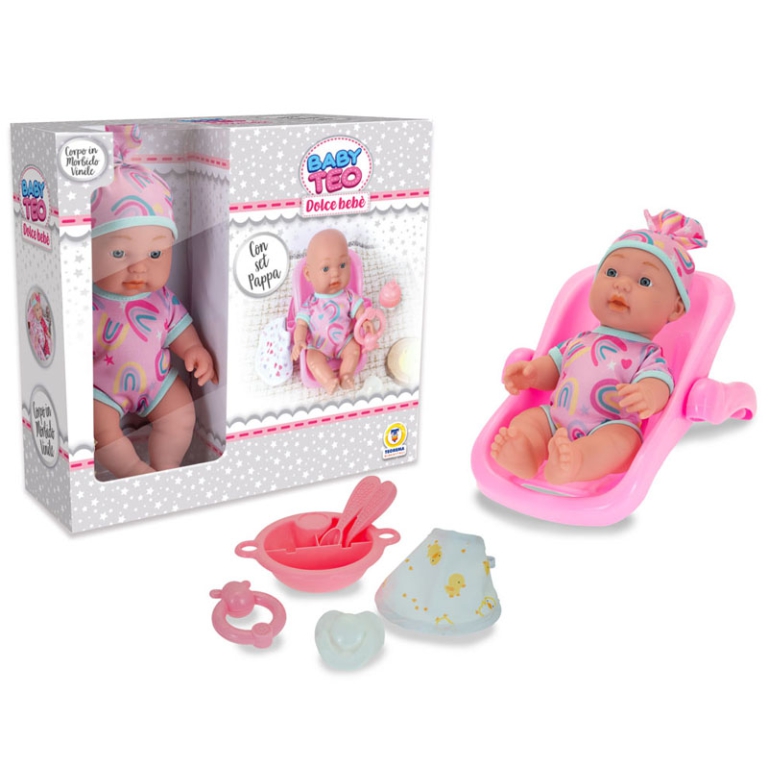 BEBE IN VINILE 25CM CON  OVETTO