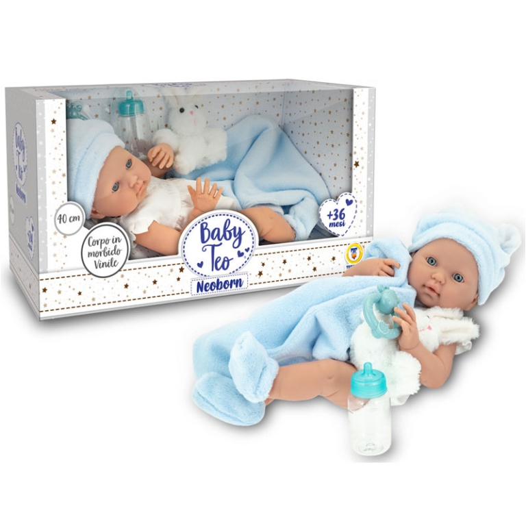 BEBE NEONATO 40CM CON    ACCESSORI