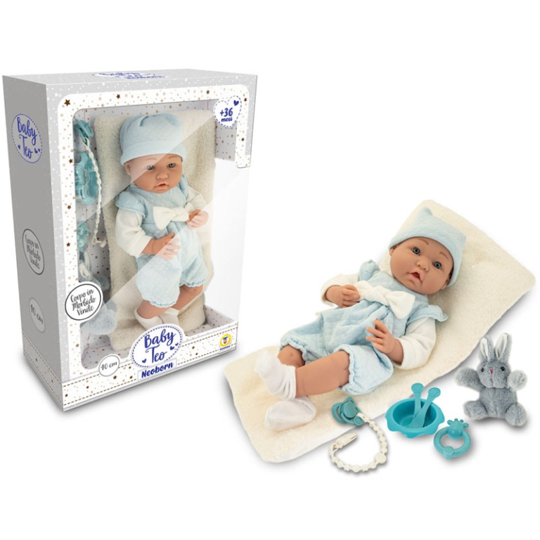 BEBE NEONATO 40CM CON    ACCESSORI