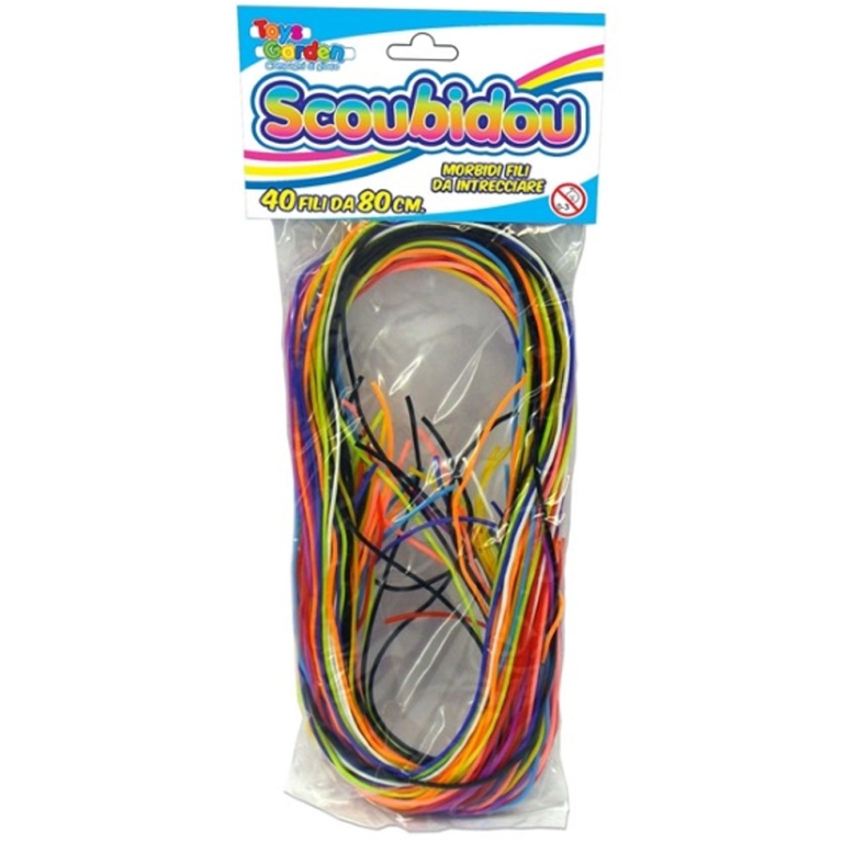 SCOOBIDOU COLORI ASSORTITI 40 FILI DA 80CM