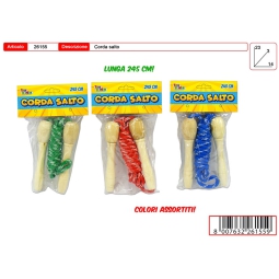 CORDA PER SALTARE 245CM COLORI ASSORTITI