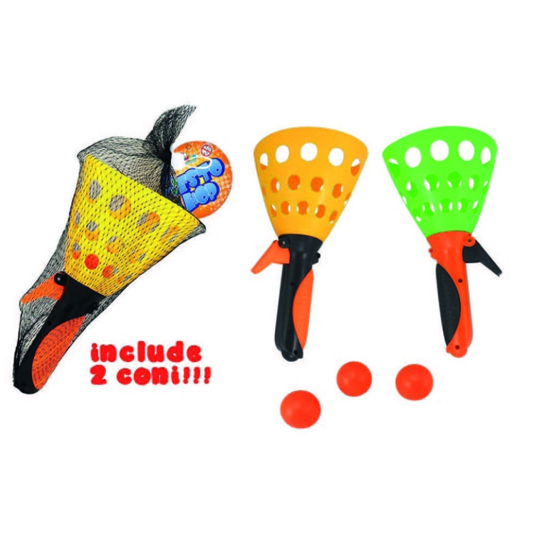 CESTO LANCIA PALLINE 2PZ + 3 PALLINE