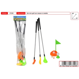 SET DA GOLF IN METALLO CON 3 MAZZE