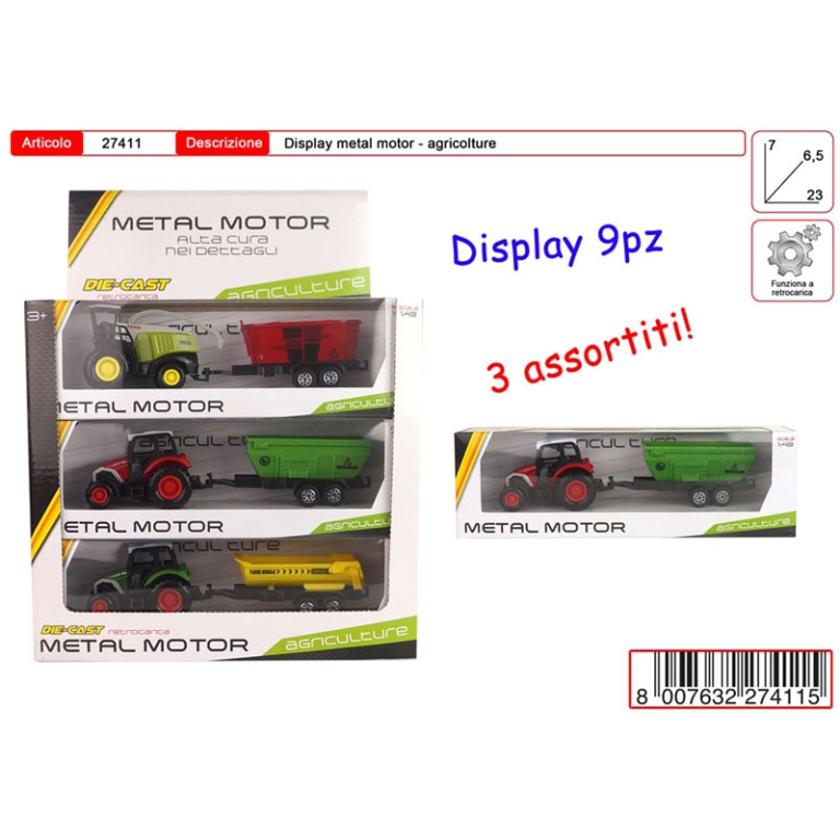 TRATTORE CON RIMORCHIO   METAL MOTORS 2