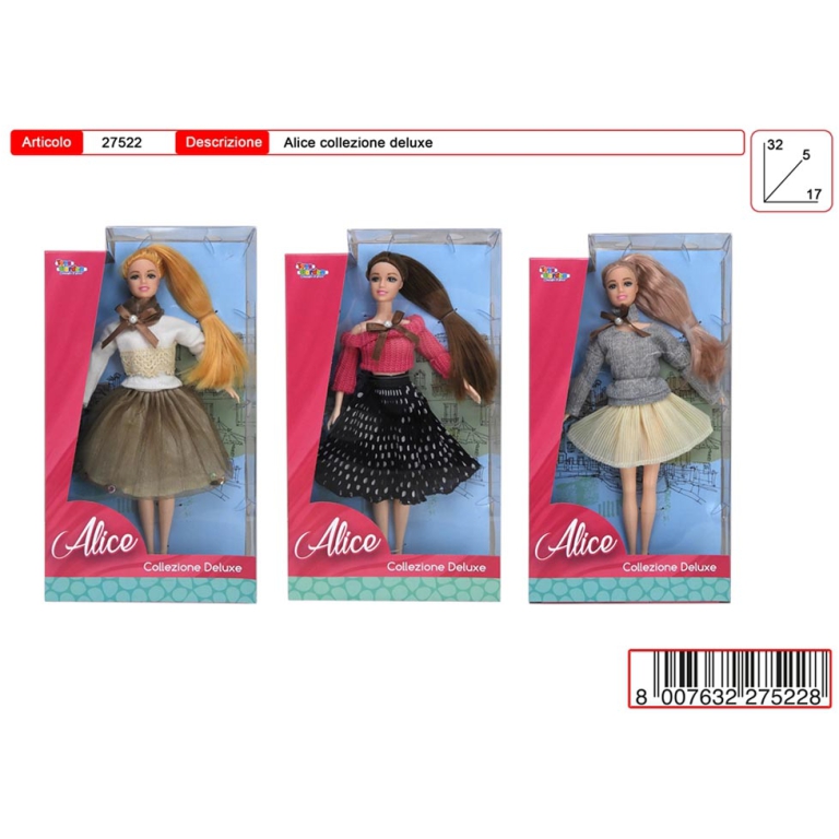 BAMBOLA ALICE DELUXE CASUAL vendita ingrosso con consegna veloce