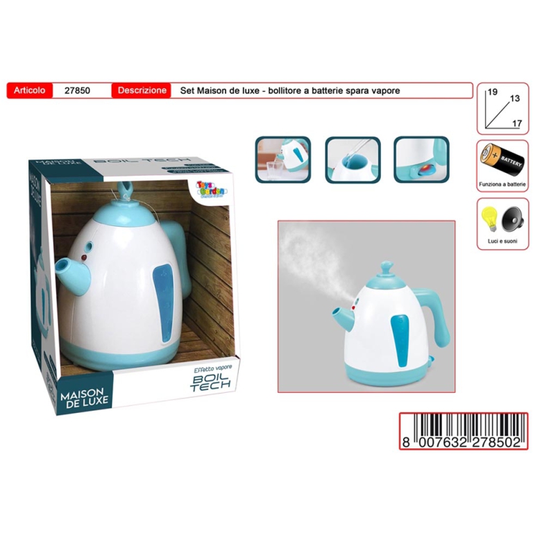 BOLLITORE A BATTERIA SPARA VAPORE H19CM