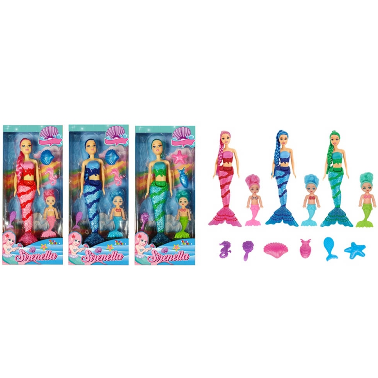 BAMBOLA SIRENETTA CON BABY