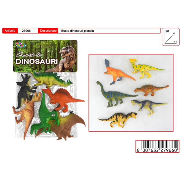 BUSTA ANIMALI DINOSAURI