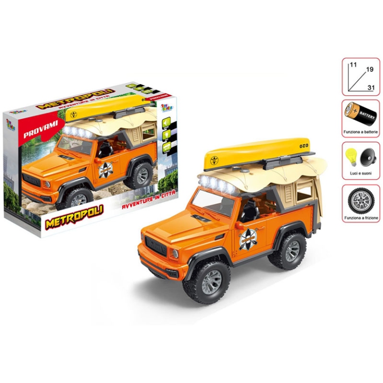 METROPOLI KAYAK CAR      31X11CM LUCI E SUONI