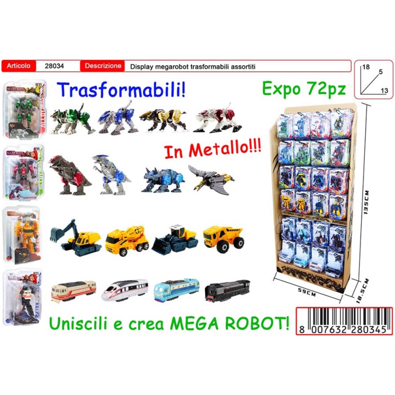 MEGAROBOT TRASFORMABILI