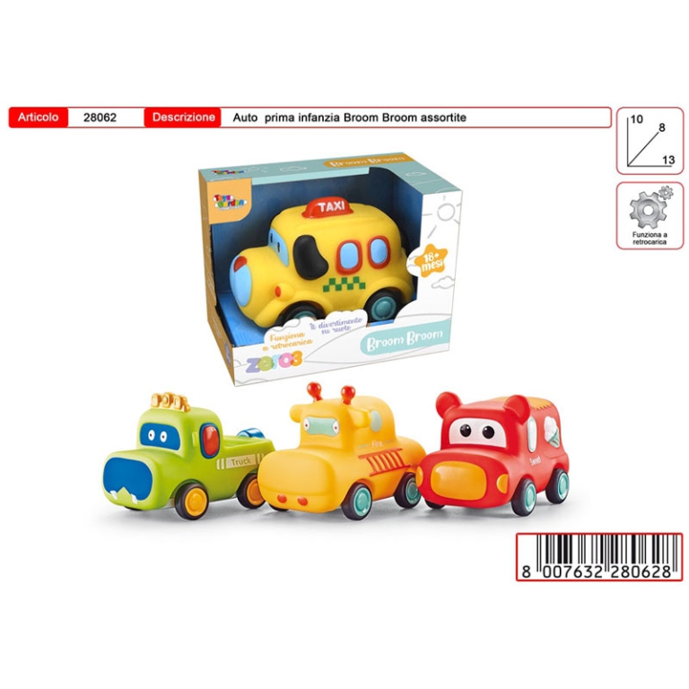 AUTO MORBIDE INFANZIA 13CM 2