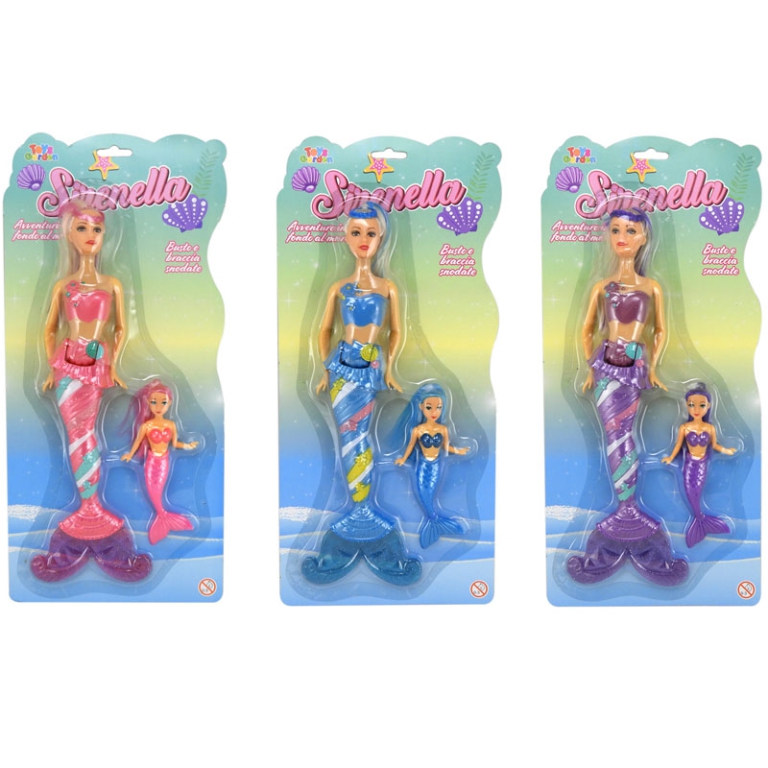 BAMBOLA SIRENA CON BABY