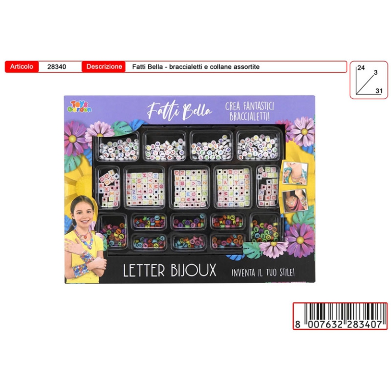 CONFEZIONE PERLINE CON   LETTERE 2