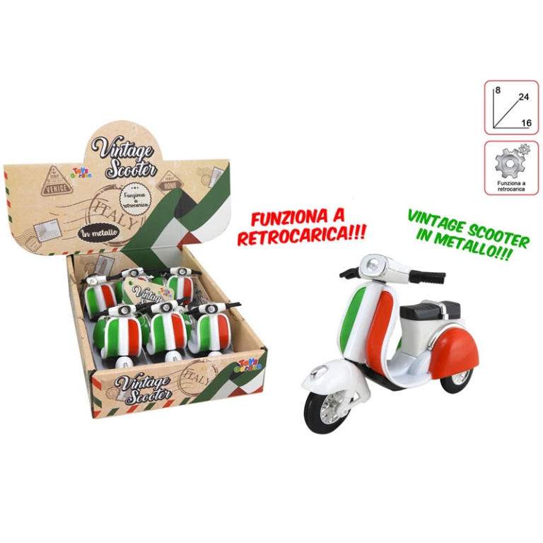 SCOOTER RETROCARICA ITALIA IN DISPLAY 6PZ