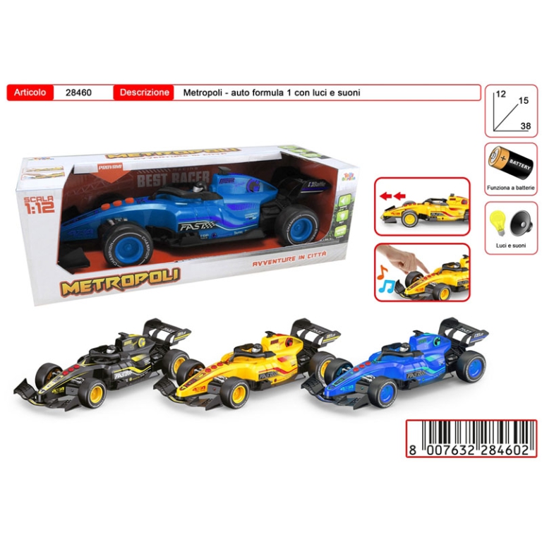 AUTO F1 LUCI E SUONI METROPOLI