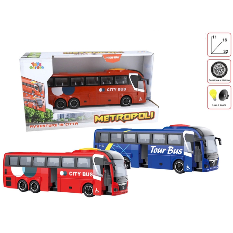 BUS LUCI E SUONI 32CM METROPOLI