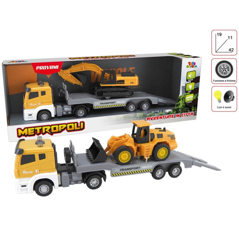 CAMION CON ESCAVATORE    METROPOLI