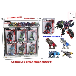 ROBOT MEGABOAT DINOSAURI 10CM