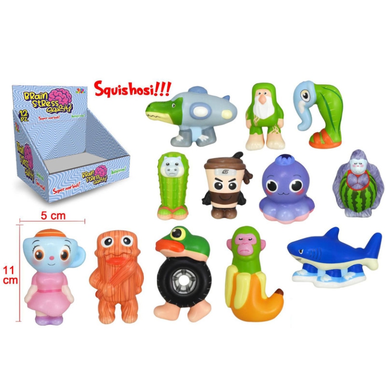 PERSONAGGI BRAINROT SQUISHY 12PZ IN EXPO