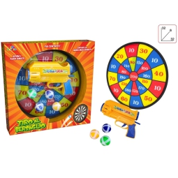 BERSAGLIO CON VELCRO E PISTOLA SPARA PALLINE