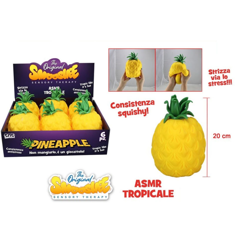 SQUISHY ANANAS XXL 20CM  6PZ IN EXPO