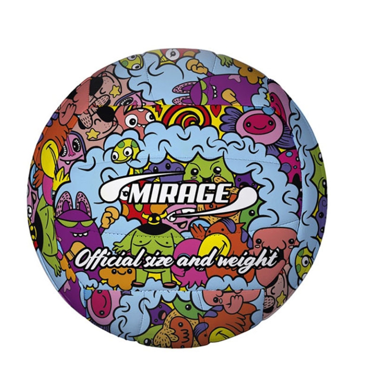 PALLONE CUOIO BEACH      VOLLEY COLOR DOODLE