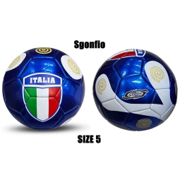 PALLONE CALCIO CUOIO ITALIA SGONFIO D23CM